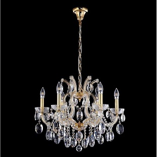 Люстра подвесная CRYSTAL LUX HOLLYWOOD HOLLYWOOD SP6 GOLD